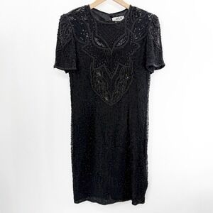 midi striped dress for women L'AGENCE Nura Racerback Midi Dress In Ivory/Black Stripe